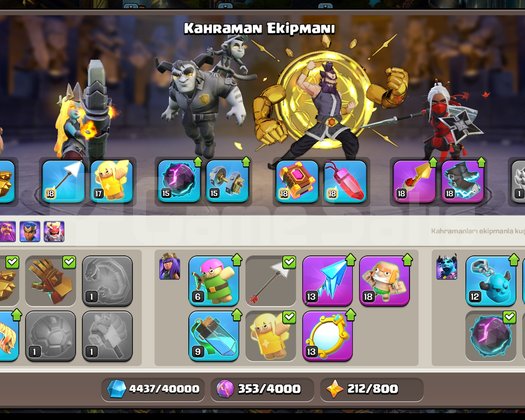 Th14 UYGUN HESAP KAHRAMANLAR FULL EKİPMANLAR İYİ