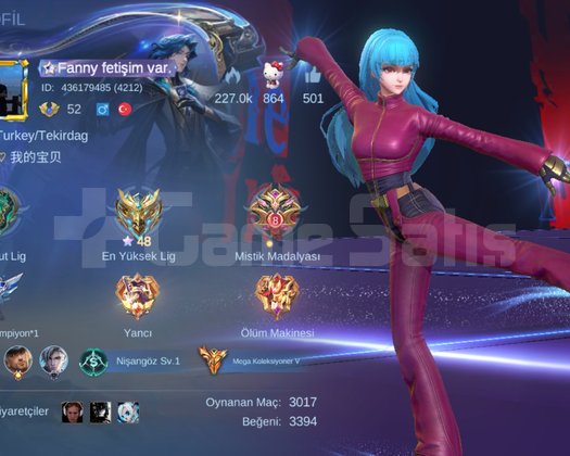 Az maçlı fanny main smurf hesap