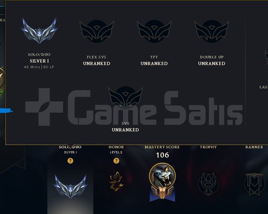 Euw Silver 1 82 WR Güzel Skinli Hesap