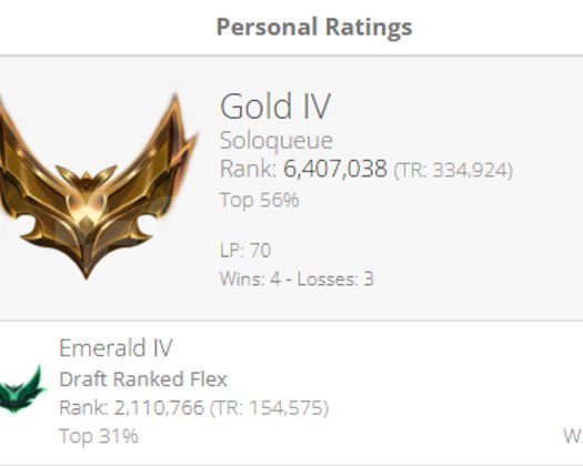 TR | SoloQ GOLD 4 | FLEX EMERALD 4 | +30 LP GAIN