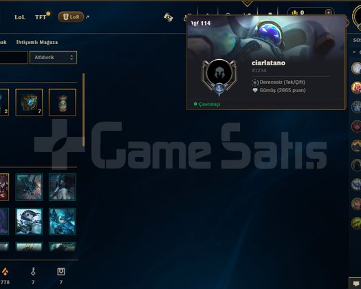 30 LVL + Organik kasılmış + Bol Kutu ve Şampiyonlu