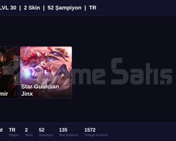 TR / 30 LVL + 2 SKİN + FRESH + RANK HAZIR !!