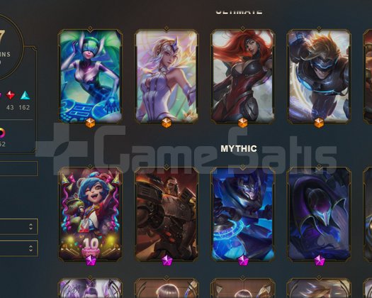 LOL DOLU HESAP VE CHAMPIONS 2021 SKİN