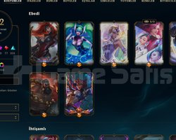 TR TFT/LOL hesabı 762 kostüm 355 strateji ustası