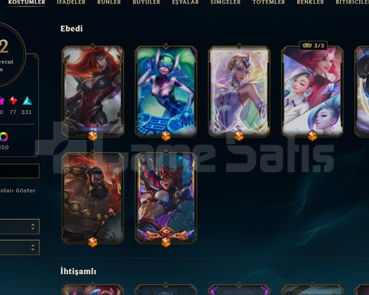TR TFT/LOL hesabı 762 kostüm 355 strateji ustası