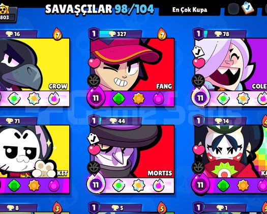 Brawl stars acil satilik hesap