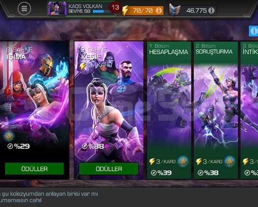 Kaçırılmayacak Marvel Şampiyon Hesabı