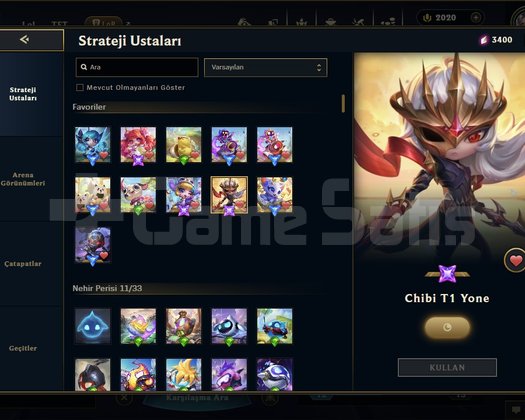 EUW TFT 3 mythic chibi + 2000 RP T1 Yone