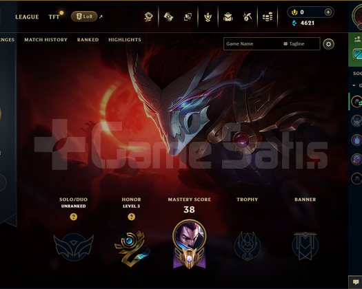 TR KNLI AY YASUO TR 30 LEVEL HANDMADE RANKED READY
