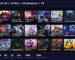 TR / 82 LVL + 23 SKİN + SILVER IV !!
