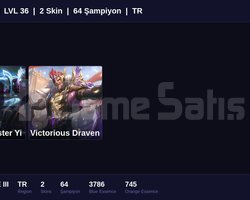 TR / 36 LVL + 2 SKİN + BRONZE III !!