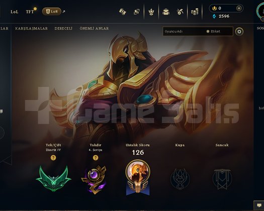 El İle Kasılmış TR Emerald LoL Hesabı