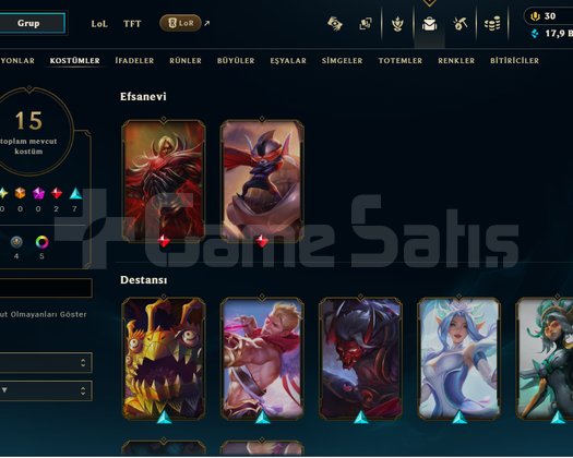 TR ZÜMRÜT 4 +30 LP 15 SKIN 17900 MAVİ ÖZ TEMİZ ACC