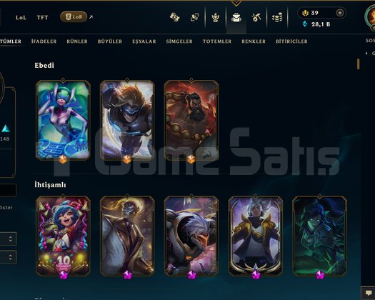 398 KOSTÜM 616 LVL PLATIN EFSANE DOLU MAİL HESAP