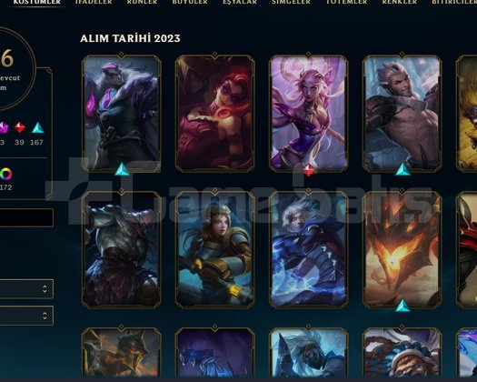 LOL + VALORANT DOLU DOLU SKİNLİ HESAP