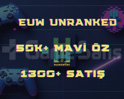 EU West Unranked Hesap | 50.000+ Mavi Öz