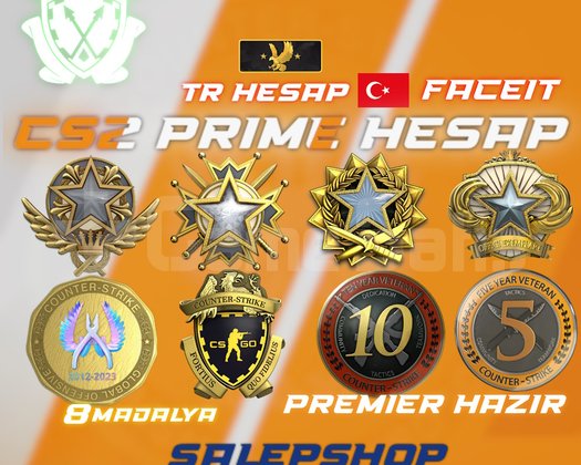 TR 860 SAAT+8 MADALYA FACEIT PREMIER HAZIR CS2