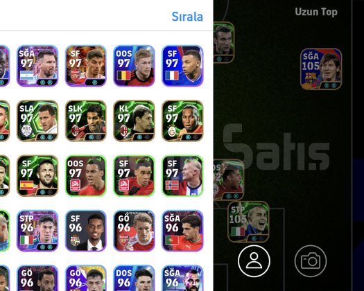 3230+ 107 Ronaldo 106 cruyff Süper hesap