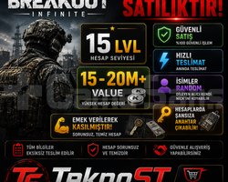 ARENA BREAKOUT İNFİNİTE 15-LVL 15-20M VALUE HESAP