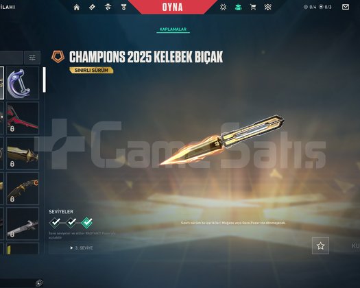 Champions 2025 Kelebekli Mainlik Hesap
