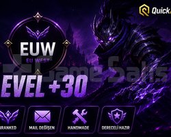 EUW I +30 LVL + DERECELİ HAZIR I ESKİ HESAP + UCUZ