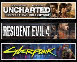 Uncharted +Resident Evil 4 +Cyberpunk 2077
