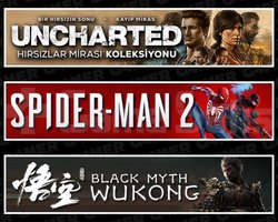 Uncharted +Spider-Man 2 +Black Myth Wukong