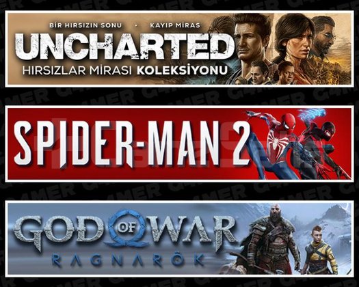 Uncharted +Spider-Man 2 +Ragnarök