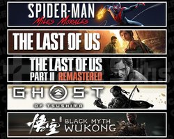 Miles +TLOU1 +2 +Tsushima +Wukong