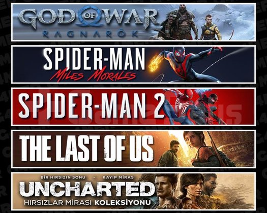 Ragnarök +Miles +Spider 2 +TLOU1 +Uncharted