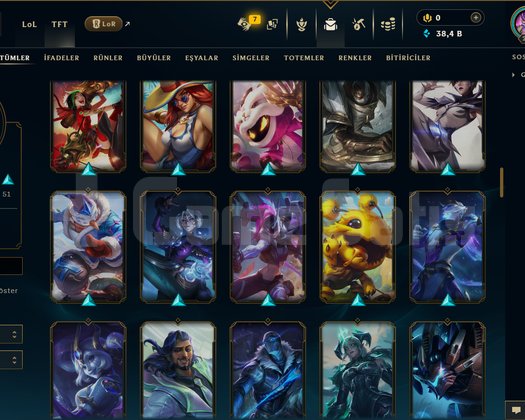 232 LEVEL / 119 SKİN / 127 HERO +MAİL +TELEFON
