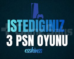 İstediğiniz 3 PSN Oyunu PS4/PS5/PS5 PRO