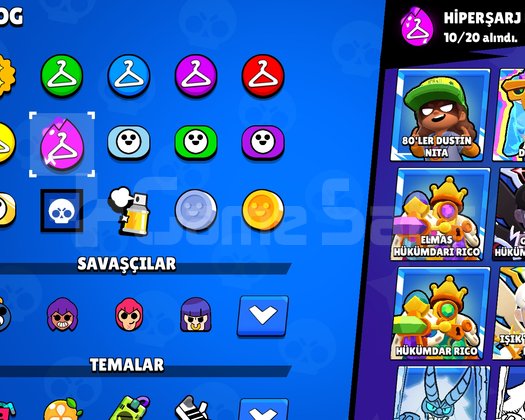 331 nadide kostümlü +82k brawl stars hesap