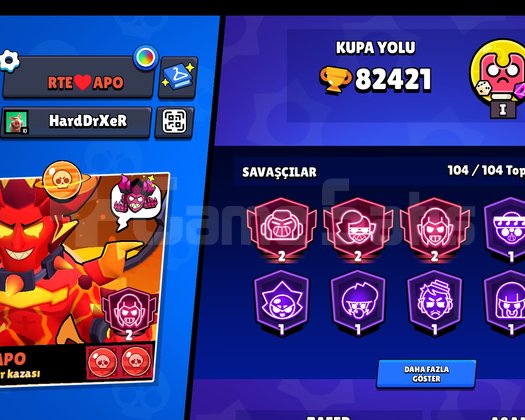 331 nadide kostümlü +82k brawl stars hesap