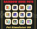 RANDOM RAINBOW HUGE PET UCUZ