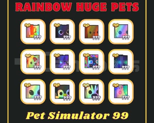 RANDOM RAINBOW HUGE PET UCUZ