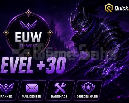 EUW I +30 LVL + DERECELİ HAZIR I ESKİ HESAP + UCUZ