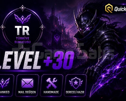 TR I +30 LVL I DERECELİ HAZIR I HANDMADE + UCUZ