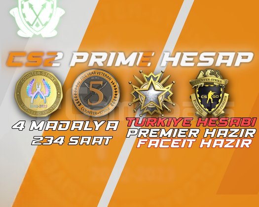 TR HESAP+FACEIT+4 MADALYA 234 SAAT SEÇKİN