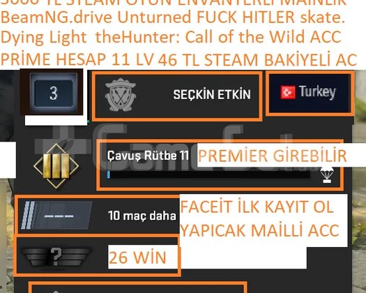 PRİME HESAP 11 LV Dying Light BeamNG.drive theHunt