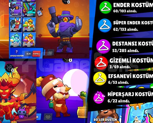 2018 hesabı 40K Kupa Nadir Kostümler