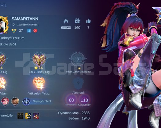 EXP MAIN DOLU MİSTİK HESAP