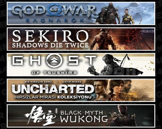 Ragnarök +Sekiro +Tsushima +UNCH +Wukong