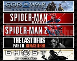 Ragnarök +Spider 1 +2 +TLOU2 +Tsushima