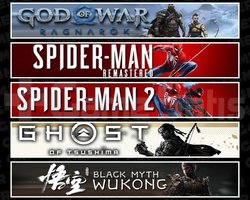 Ragnarök +Spider 1 +2 +Tsushima +Wukong