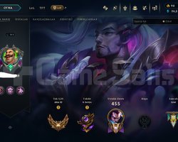 90  SKİN 315 LVL GOLD 3 +30 LP 134 ŞAMPİYON S10