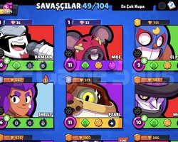 10 k kupalı brawl stars hesap