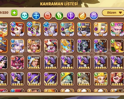 IDLE Heroes 206 LvL 45M POWER ANDROİD