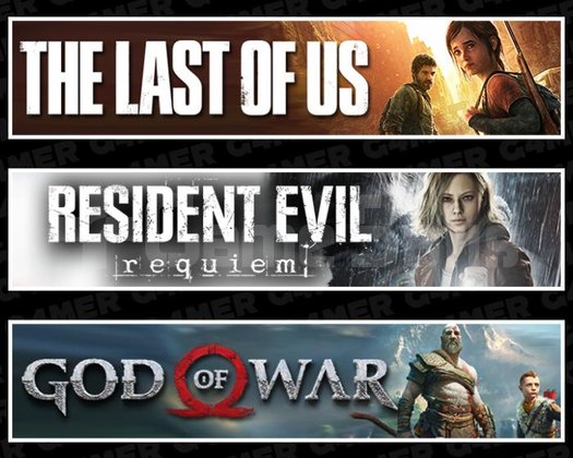 Last Of Us 1 +RE Requiem +God Of War