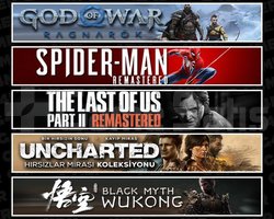 Ragnarök +Spider 1 +TLOU2 +UNCH +Wukong